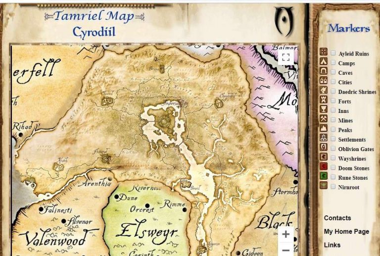 The Elder Scrolls IV: Mit Anmerkungen versehene und interaktive Karten⁷