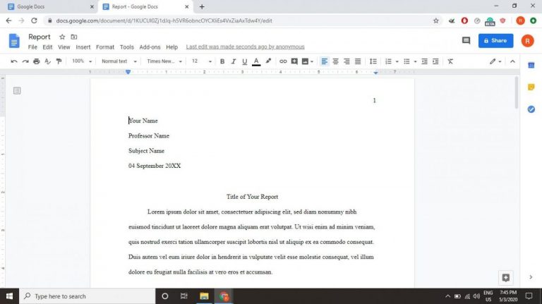 How To Set Up Mla Format On Google Docs